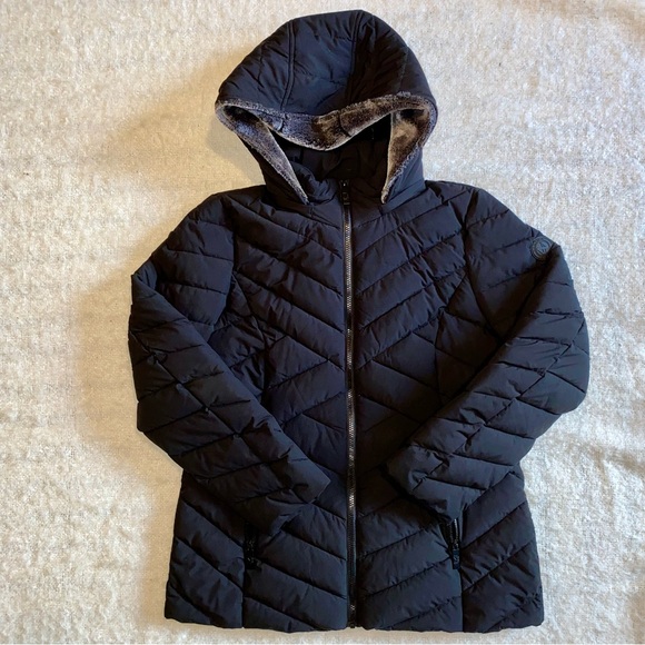 Nautica Jackets & Blazers - Nautica Black Quilted Hooded Jacket